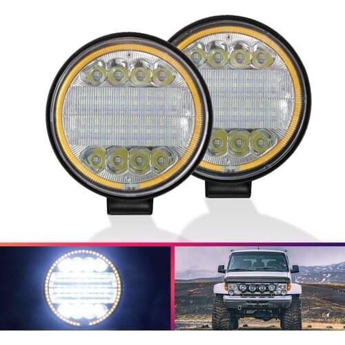 Flash LED Light Bar 24LED Work Light Spotlight 72W For 4x4 4WD Offroad Tractor Accessories SUV ATV Boat Trucks Excavator 12V 24V