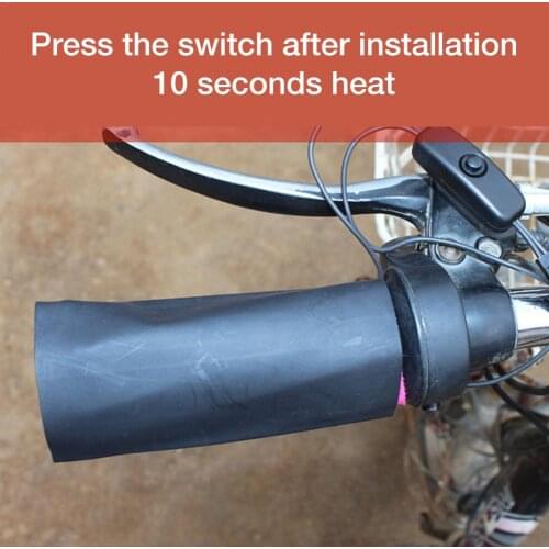 12V Heated Grips Inserts Handlebar Hand Warmers Motorcycle Handlebar Electric Hot Heated Grips Handle +Voltage Motorbike