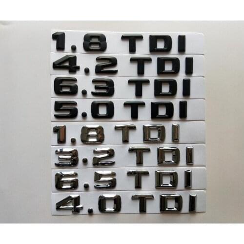 Chrome Black 1.0 1.2TDI 1.3TDI 1.5 TDI 1.6TDI 1.8 1.9 2.0 2.2 2.5 2.9 3.0 3.2TDI 3.5 4.0TDI 4.5TDI 5.OTDI 5.5 5.6 6.3TDI 6.5 TDI