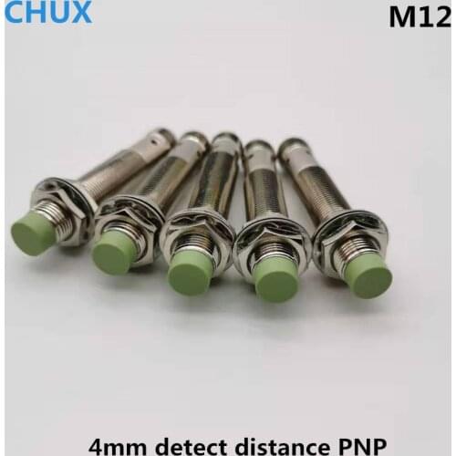 Inductive Proximity Sensor Connector PNP M12 4pins Type NO NC NO+NC without cable CE Half sets 4mm Detection distance Switch