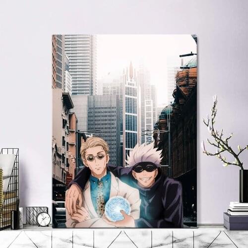 Kento Nanami Satoru Gojo Jujutsu Kaisen Anime Canvas Painting Wall Art Posters Prints Pictures Living Room Decoration Home Decor