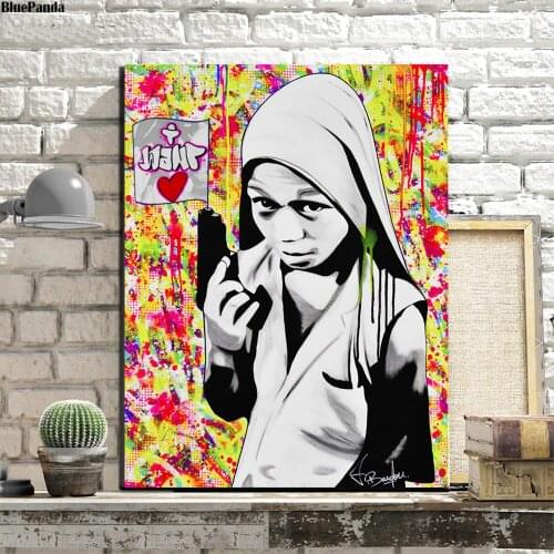 I Want Love Painting Portrait Posters And Prints Decorative Pictures For Living Room Black White Wall Picture Modern Home Decor