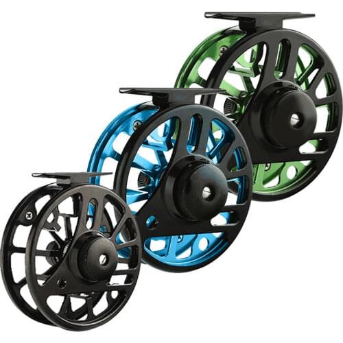 Fly Fishing Reel All Metal CNC Machined 2+1BB 3/4 5/6 7/8WT Interchangea Large Arbor Pesca Fishing Wheel Accessories Tackle