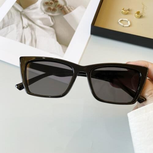 Advanced Color Designer Square Cat Eye Sunglasses Retro Shades For Women Men Brand Designer Black Goggles White Green Eyewear