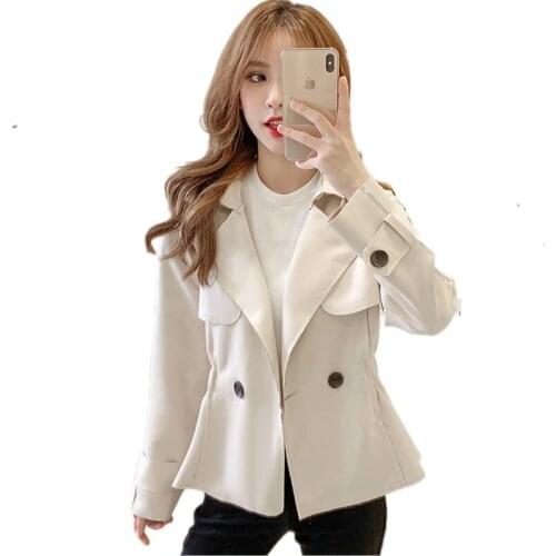 Youth clothing for womens short jacket large size coat elegant autumn jacket NEW Faux suede coats Loose Fashion costumes 1503