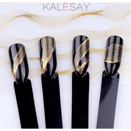 New Manicure Design Decoration Gold 3D Nail Art Sticker Back Glue Luxury DIY Sticker Nail Art Decoration Accessories Decals