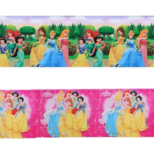 108x180cm Disney Princess Disposable Tablecloth Snow White A childs favorite Kids Girls Happy Birthday Party Decorations