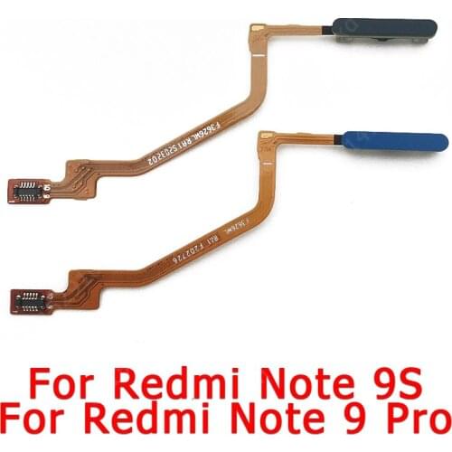Original for Xiaomi Redmi Note 9 Pro 9S Note9 9Pro Fingerprint sensor home button ribbon flex cable replacement Spare Parts