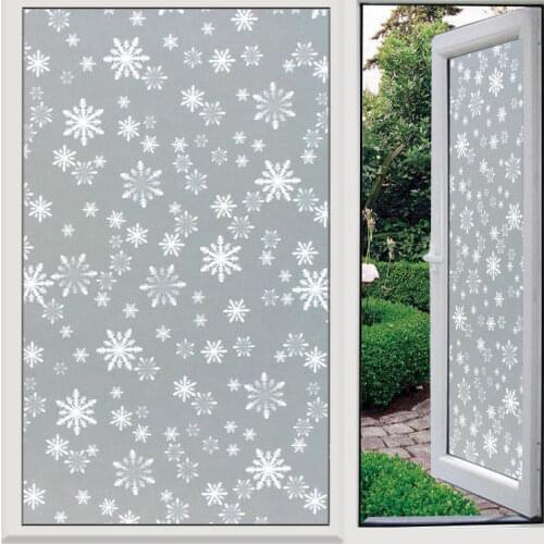 Window Film Bathroom Glass Frosted Stickers Opaque Privacy Protective Films Living Room The Balcony Sliding Door Film UV-proof