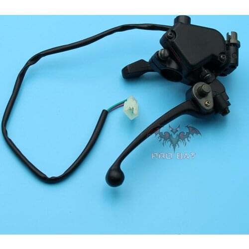 Right Thumb Throttle Brake Lever Dual Cable Mini Kids Quad Dirt Bike ATV GOKART For 7/8" Handle Bar PRO BAT New