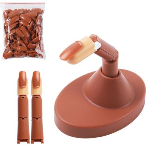 Detachable Tips Lightweight Train Practice Hand Moveable False Nail for Female