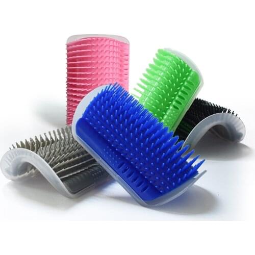 Cats Brush Corner Cat Massage Self Groomer Comb Brush With Catnip Cat Rubs The Face With Tickling Comb for pets