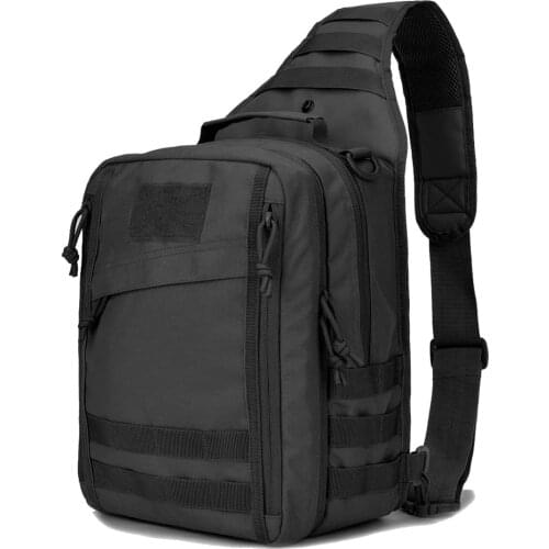 BOWTAC Tactical Military Sling Bag Pistol Gun Holster Bag Military Sling Pack Assault Range Bag Molle Assault Gun Backpack Nylon