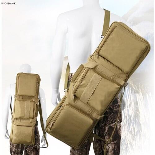 Tactical Hunting Backpack 85cm Molle Nylon Pouch Airsoft Sniper Rifle Square Carry Bag With Shoulder Strap Gun Protection Case