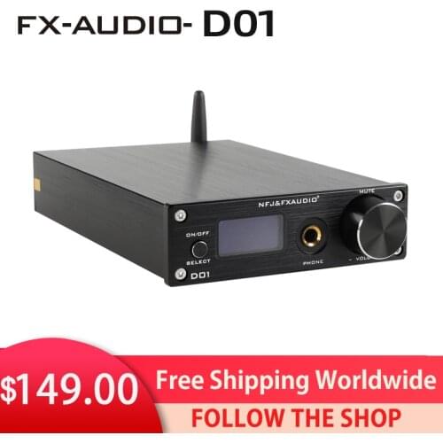 FX-Audio D01 USB DAC Headphones Amplifier Bluetooth 5.0 ES9038Q2M 32Bit 768kHz DSD512 XU208 Amplifier Line Out audio Decoder