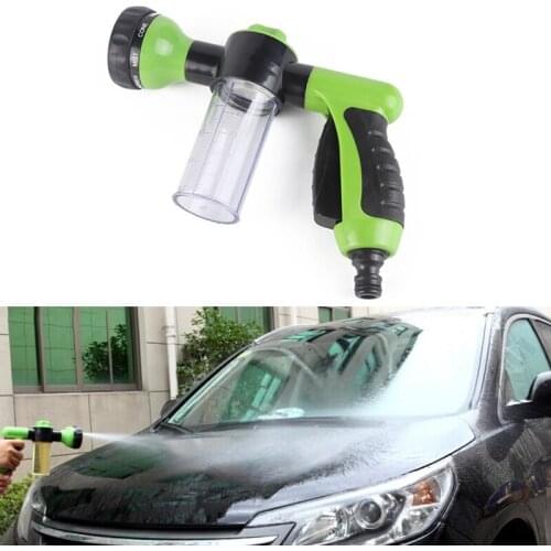 Car Wash High Pressure Foam Water Gun With Cleaning Liquid Cartridge Watering Gun 8 Kinds Of Water Spray Car Cleaning Tool New