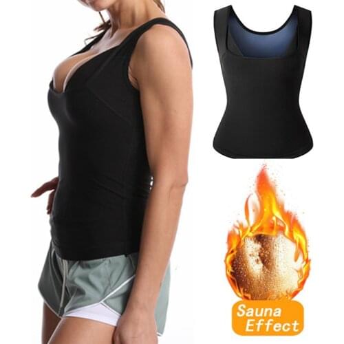 Women Fitness Vest Sweat Shaping Corset Fat Burning Belly Tummy Control Sports Sauna Effect Slimming Vest Waist Trainer Corsets