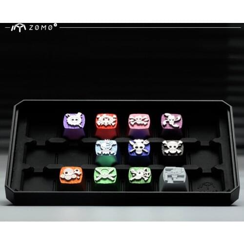 1 Pc Artisan Keycap CNC Anodized Aluminum Cherry MX Switch Mechanical Keyboard Keycaps for Zomo Metallic Game Keycaps