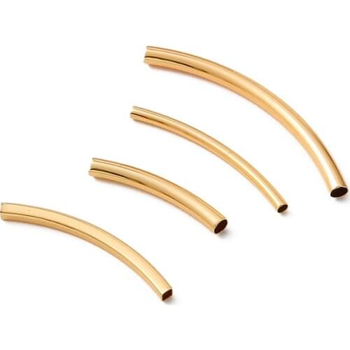 5Pcs 18K Gold Plated 30-35mm Bar Shape Connectors Earring Connectors Diy Accessories For Earrings Jewelry Making Materials