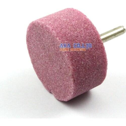 5 Pieces 50x25mm Mounted Point Pink Aluminum Oxide Abrasive Grinding Stone Wheel 6mm Shank