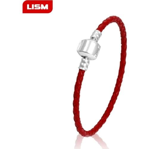 6 Colors 16cm-21cm Leather Charm Bracelet For Women Fit Original Charm Beads DIY Brand Pandoro Bracelet Dropshipping