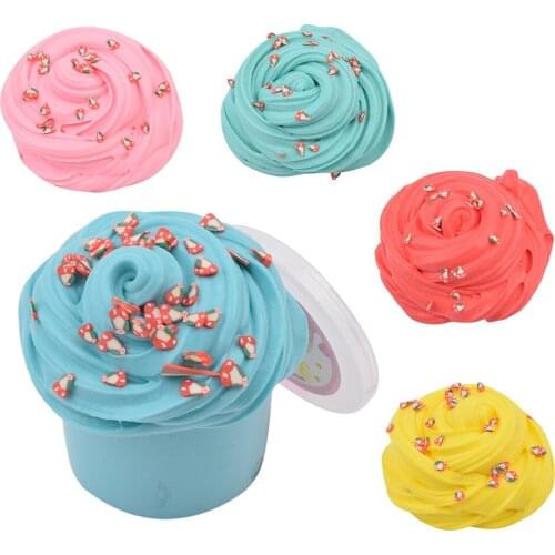 80mlcookies Butter Slime Fluffy Glue Charms For Slime Additives Clay Supplies Plasticine Slimes Kit Chocolate Modelling Toys#L