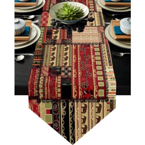 Africa Indian Elephant Table Runners Modern Home Kitchen Dining Tablecloths Wedding Party Table Decoration Table Runner
