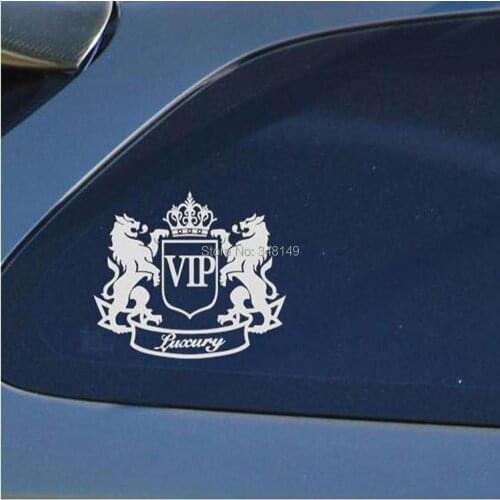 Aliauto Car Accessories Luxury VIP Lion Reflective Car Sticker And Decal For Motorcycle Cruze Ford Focus VW Skoda 14CM