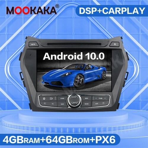 Android 9.0 64GB Car Multimedia Player Radio For Hyundai IX45 Santa Fe 2014-2018 Audio Stereo GPS Navigation Head Unit Autoradio