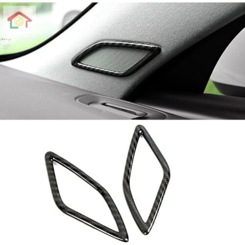 Car Styling A-pillar Loudspeaker Frame Decoration Sticker Trim For Volvo XC40 2019 Interior Audio Speaker Modified Accessories