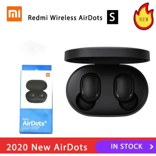 Xiaomi Redmi Airdots S TWS Black Bluetooth Earphone Stereo bass BT 5.0 Eeadphones With Mic Handsfree Earbuds AI Control