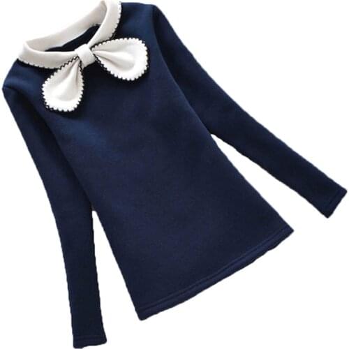 Flower Girls Blouse Fashion Spring Lace Children Shirts Tops Cotton Long Sleeve Kids Girl School Blouse Blusas Clothes 3-12Y