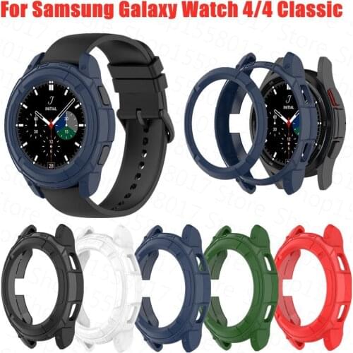 Soft TPU Full Edge Protector Frame Case For Samsung Galaxy Watch 4 40mm 44mm Watch4 Classic 42mm 46mm Bumper Protective Cover