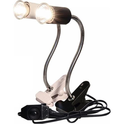 Reptile UVA UVB lamp with Clip-on Bulb Lamp Holder Kit Turtle Basking UV Heating Lamp Bulb Set Tortoises Lizards Light Lighting