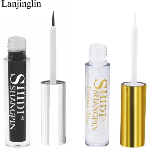 LANJINGLIN 1pcs Eylashes Glue False Eyelash Extension Makeup Eye Lashes Glue cosmetic Tools 5ml Glues for Mink Lashes