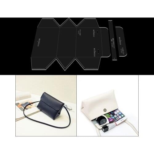 Laser Cut Template Sewing Pattern Diy Leather Handmade Craft Fashion Crossbody bag Acrylic Stencil