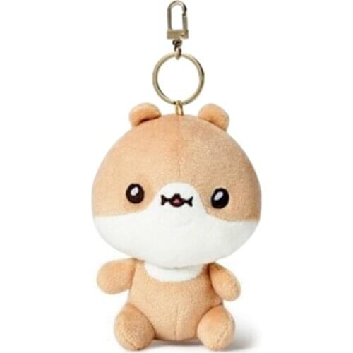 Monsta X Cute Plush Toy For Children 12cm Small Pendant Cartoon Bag Keychain Plush Doll Gifts For Kids Stuffed Bear Toys Keyring