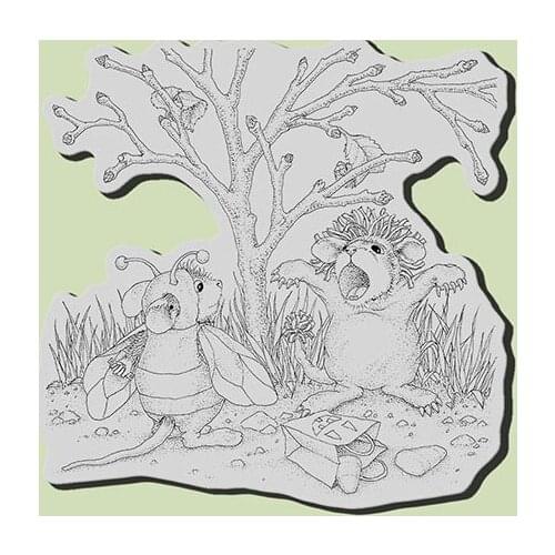 Mouse Transparent Clear Stamps for DIY Scrapbooking/Card Making/Kids Christmas Fun Decoration Supplies