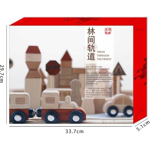 Wooden Train Tracks Set Early Educational Toy for Toddler Construction Toys