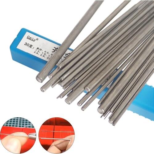 30pcs Set Solid Wire Core Stick Roll Mandrel Jewelry Gold Making Tool Stainless Steel Hollow Coil Forming Rod