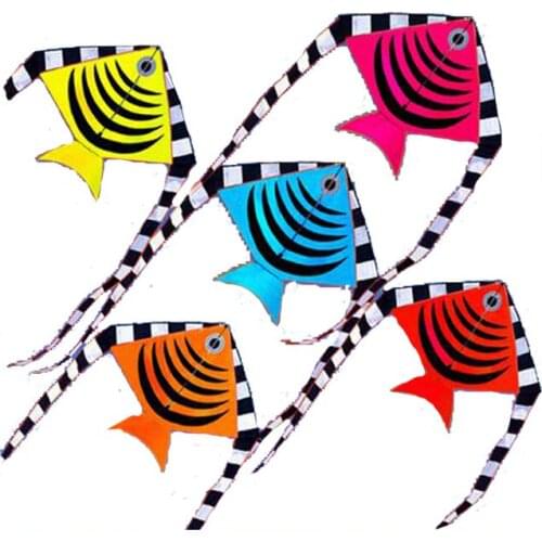 New High Quality Outdoor Fun Sports Fish Kites/Kid Kites /With Handle And String Good Flying