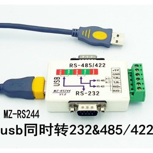 Simultaneous USB to 232 and 422/485 to USB to RS232 RS485 Converter MZRS244