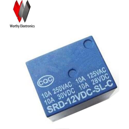 Wholesale 10pcs/lot relay SRD-12VDC-SL-C