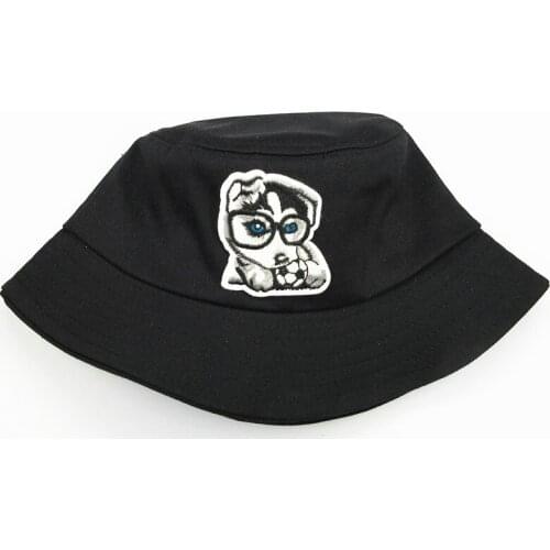 2021 Football Dog Embroidery Cotton Bucket Hat Fisherman Hat Outdoor Travel Hat Sun Cap Hats for Men and Women 76