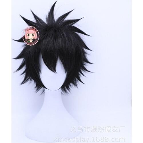 Anime My Hero Academia Dabi Wig Cosplay Costume Boku no Hero Academia Short Black Synthetic Hair Halloween Party Wigs+Wig Cap
