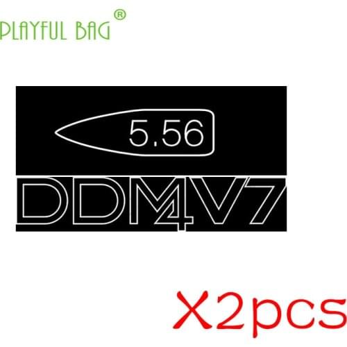 PB Playful bag Outdoor sports fun toys diy MK18 DDM4V7 pressure sticker Sima machine gun water bullet gun sticker ID17