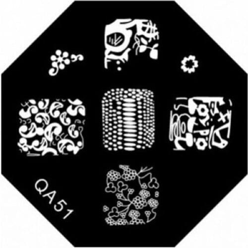 Creative DIY nail art stamp stamping image plate template QA series Nail reusable QA51