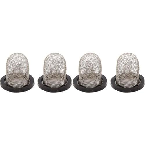 X Autohaux 4pcs Universal Motorcycle Scooter Engine Oil Strainer Fuel Filter Thimble Mesh