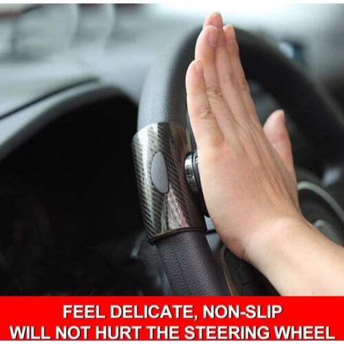 1Pcs Practical Safety 360 Steering Wheel Knob Ball Booster Auto Car Styling Handle Control Spinner Durable Plastic Rubber pad