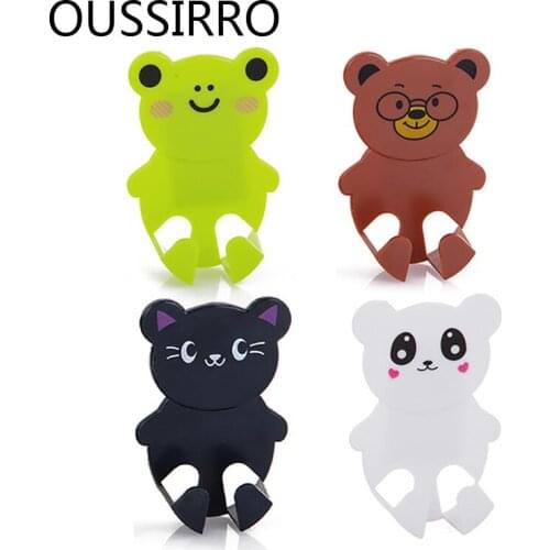 2Pcs/Lot Home Office Muro Adesivo di Plastica Plug Power Socket Holder Hanger Hook Potente Pasta Tipo di Spina di Alimentazione